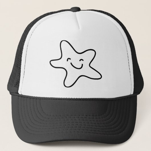 glimlachen Starfish Clipart Trucker Pet (Voorkant)