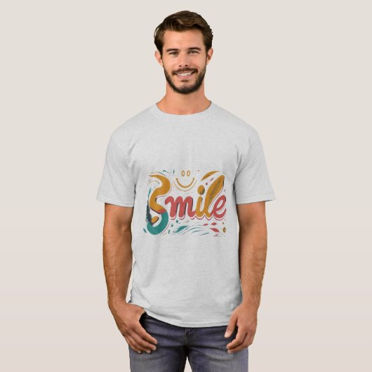 glimlachen t-shirt (Voorkant volledig)
