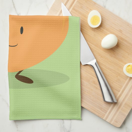 glimlachen theedoek (Quarter Fold)