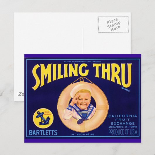 glimlachen Thru Briefkaart (Voorkant / Achterkant)