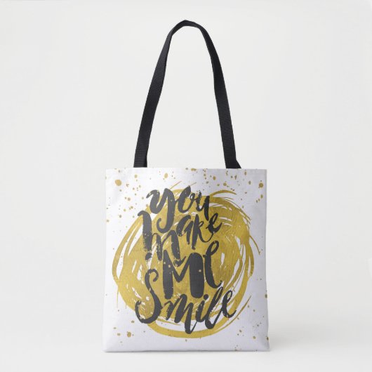 glimlachen tote bag (Voorkant)