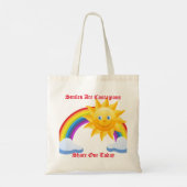 glimlachen tote bag (Achterkant)