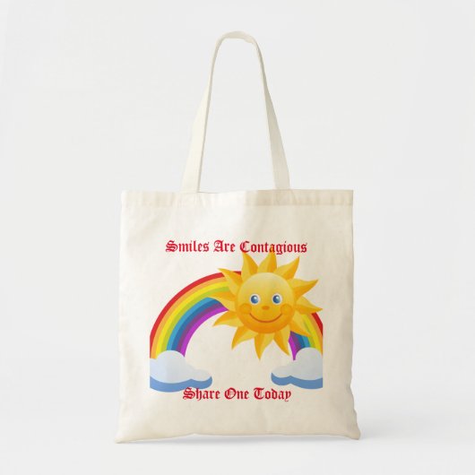 glimlachen tote bag (Voorkant)