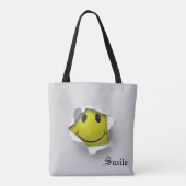 glimlachen tote bag (Achterkant)
