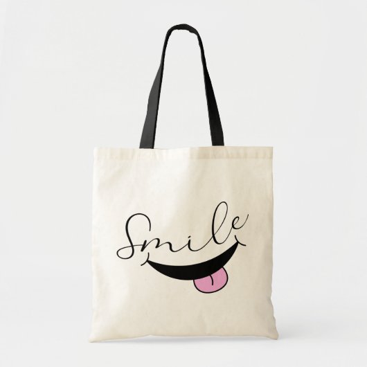 glimlachen tote bag (Voorkant)