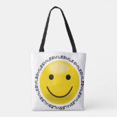 Glimlachen Tote Bag (Achterkant)