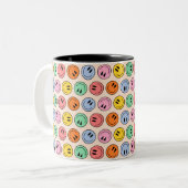 glimlachen tweekleurige koffiemok (Voorkant links)