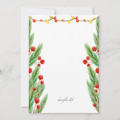 glimlachen Uitnodiging Snowman (Achterkant)