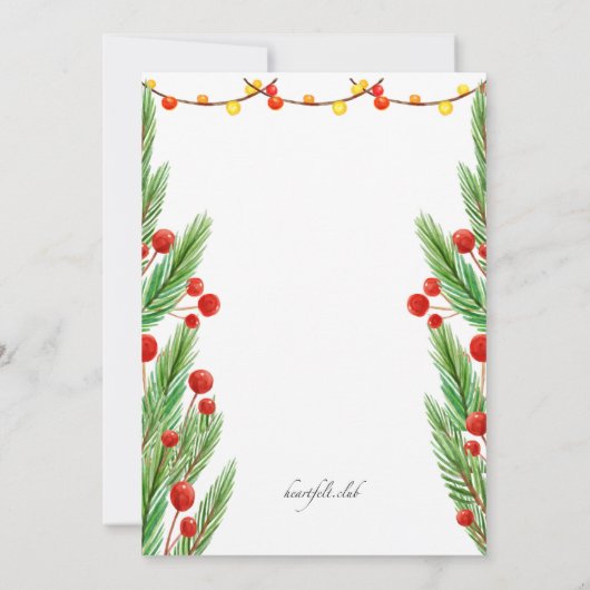 glimlachen Uitnodiging Snowman (Achterkant)