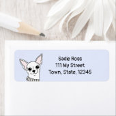 glimlachen van Adresetiketten van Chihuahua Etiket (Insitu)