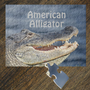 glimlachen van Amerikaanse alligator Legpuzzel