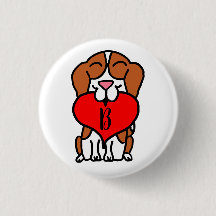 glimlachen van Beagle Heart Monogram