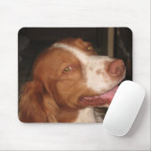 glimlachen van Brittany Spaniel Muismat (Met muis)