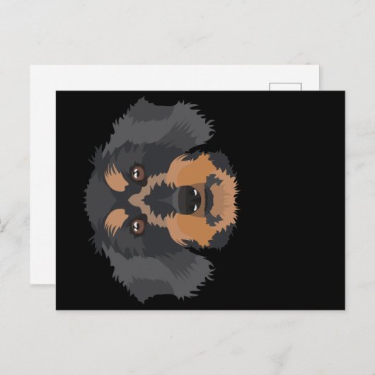 glimlachen van Dachshund met wirespeed Briefkaart (Voorkant / Achterkant)