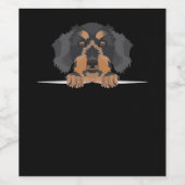 glimlachen van Dachshund met wirespeed Wijn Etiket (Enkel label)