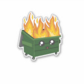 glimlachen van dampvuur sticker (Voorkant)