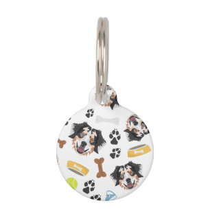 glimlachen van Dog Australian Shepherd Huisdierpenning