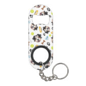 glimlachen van Dog Australian Shepherd Mini Flessenopener (Achterkant)