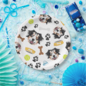 glimlachen van Dog Australian Shepherd Papieren Bordje (Feest)