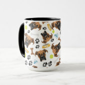 glimlachen van Dog Boxer Mok (Voorkant links)