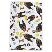 glimlachen van Dog Doberman Medium Cadeauzakje (Achterkant)