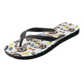 glimlachen van Dog French Bulldog Teenslippers (Schuin)