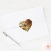 glimlachen van Dog Heart Sticker (Envelop)