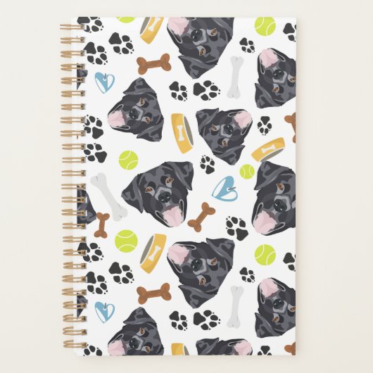 glimlachen van Dog zwarte labrador Planner (Voorkant)