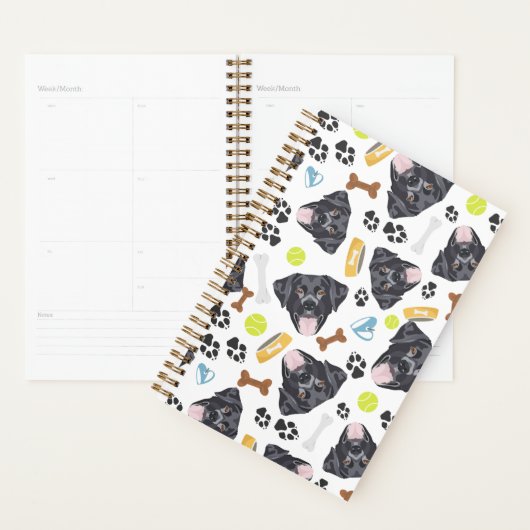 glimlachen van Dog zwarte labrador Planner (Display)