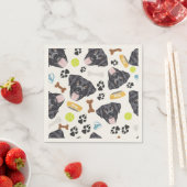 glimlachen van Dog zwarte labrador Servet (Insitu)