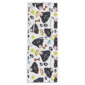 glimlachen van Dog zwarte labrador Wijn Cadeautas (Voorkant)