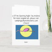 Glimlachen van een het Openen kaart van de Nacht, (Achterkant)