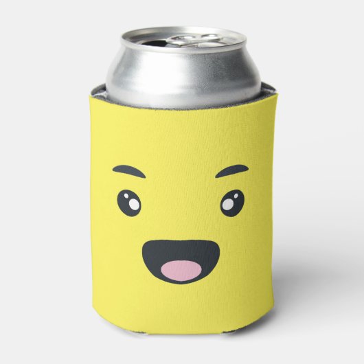glimlachen van Emoji Blikjeskoeler (Blikje Voorkant)