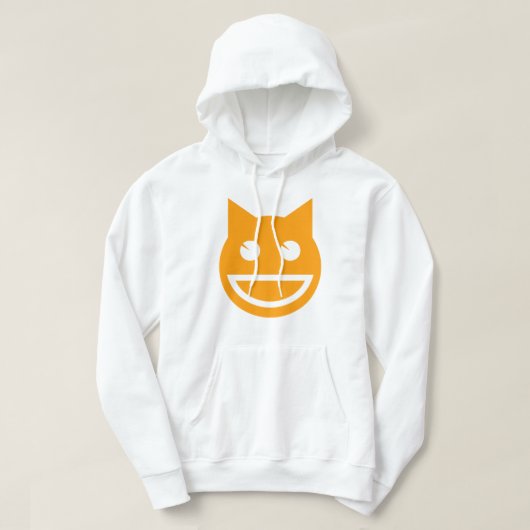 glimlachen van Emoji Cat Hoodie (Design voorkant)
