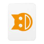 glimlachen van Emoji Cat Magneet (Verticaal)