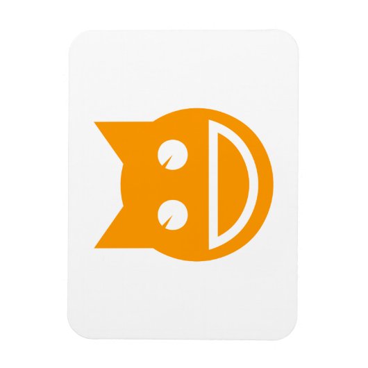 glimlachen van Emoji Cat Magneet (Verticaal)