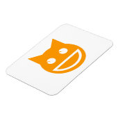 glimlachen van Emoji Cat Magneet (Linkerzijde)