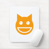 glimlachen van Emoji Cat Muismat (Met muis)