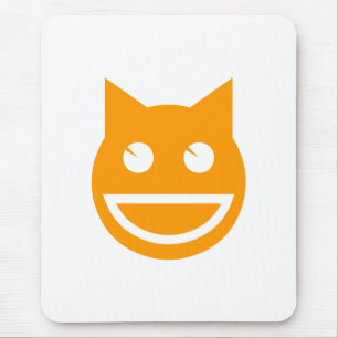 glimlachen van Emoji Cat Muismat