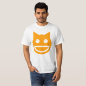 glimlachen van Emoji Cat T-shirt (Voorkant volledig)