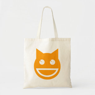 glimlachen van Emoji Cat Tote Bag