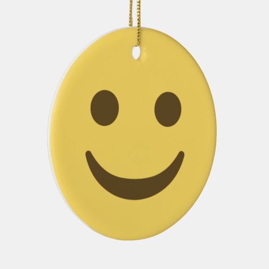 glimlachen van Emoji Keramisch Ornament (Rechts)