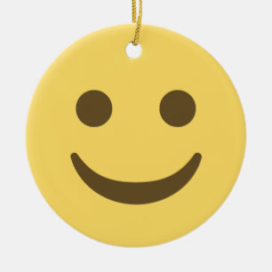 glimlachen van Emoji Keramisch Ornament