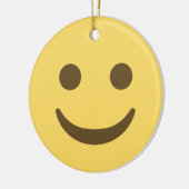 glimlachen van Emoji Keramisch Ornament (Links)