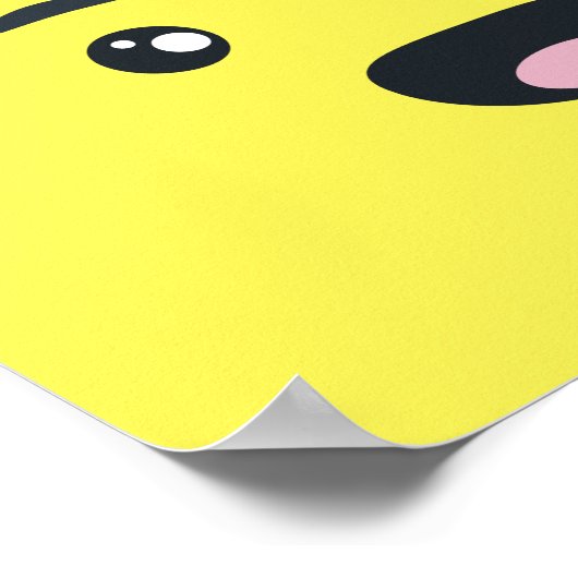 glimlachen van Emoji Poster (Hoek)