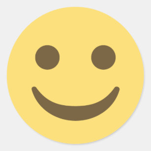 glimlachen van Emoji Ronde Sticker