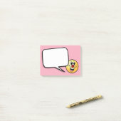 glimlachen van Face Grumpey Post-it® Notes (Op bureau)