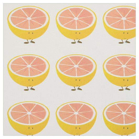 glimlachen van grapefruits stof (Swatch)