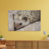 glimlachen van hedgel canvas afdruk (Insitu (Woonkamer))