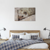 glimlachen van hedgel canvas afdruk (Insitu (Slaapkamer))